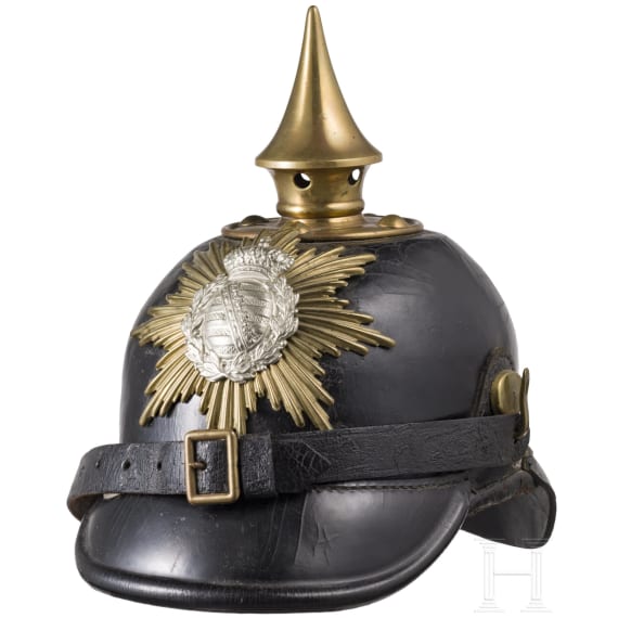 Helm M 1887 f&uuml;r s&auml;chsische Fu&szlig;truppen