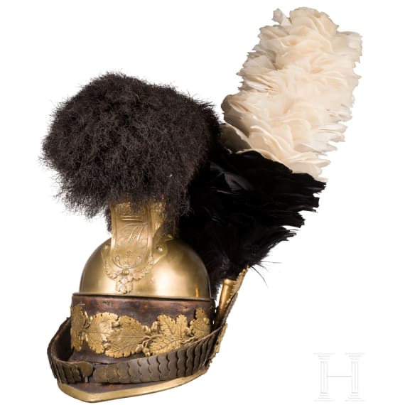 Raupenhelm M 1810 f&uuml;r Offiziere der K&ouml;niglich-S&auml;chsischen Garde du Corps