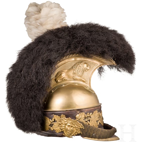 Raupenhelm M 1810 f&uuml;r Offiziere der K&ouml;niglich-S&auml;chsischen Garde du Corps