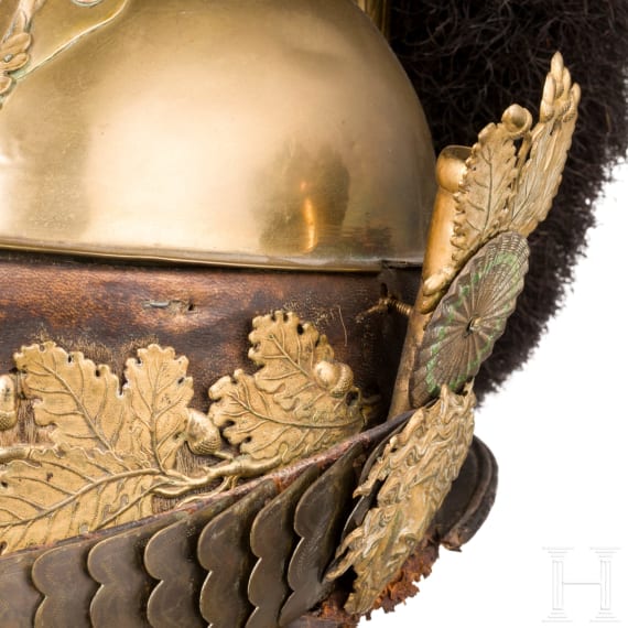 Raupenhelm M 1810 f&uuml;r Offiziere der K&ouml;niglich-S&auml;chsischen Garde du Corps