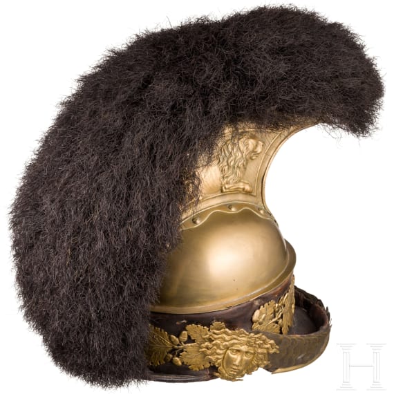 Raupenhelm M 1810 f&uuml;r Offiziere der K&ouml;niglich-S&auml;chsischen Garde du Corps