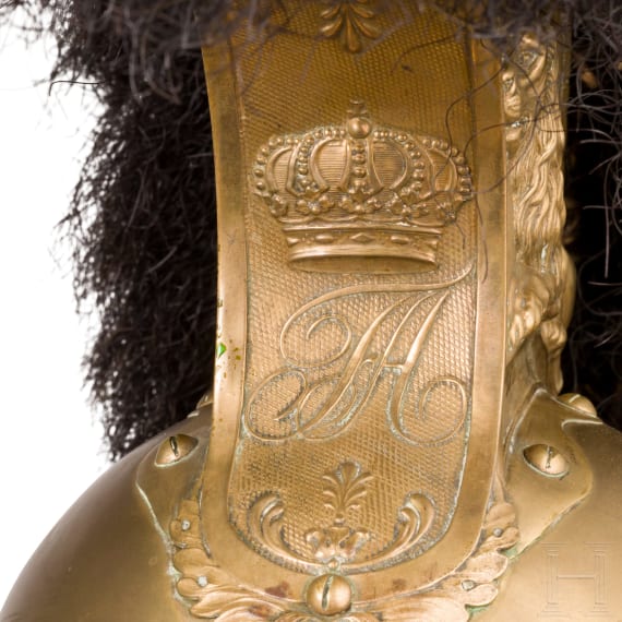 Raupenhelm M 1810 f&uuml;r Offiziere der K&ouml;niglich-S&auml;chsischen Garde du Corps