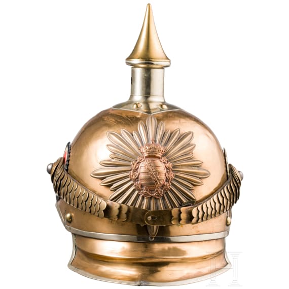 Helm M 1876 f&uuml;r Mannschaften des Garde-Reiter-Regiments oder des Karabinier-Regiments