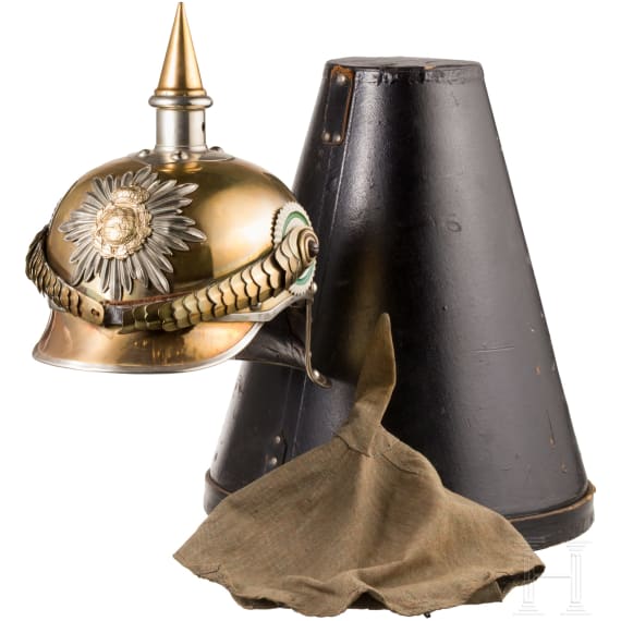 Helm M 1904 f&uuml;r Mannschaften im K&ouml;niglich S&auml;chsischen Karabinier-Regiment (2. Schweres Regiment)