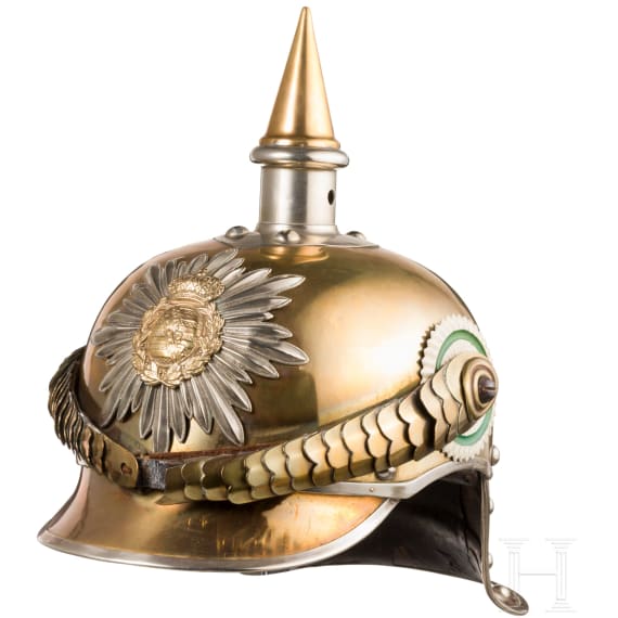Helm M 1904 f&uuml;r Mannschaften im K&ouml;niglich S&auml;chsischen Karabinier-Regiment (2. Schweres Regiment)