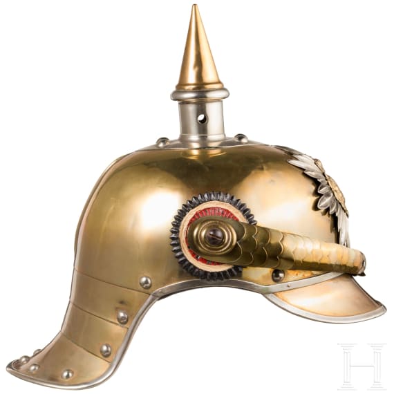 Helm M 1904 f&uuml;r Mannschaften im K&ouml;niglich S&auml;chsischen Karabinier-Regiment (2. Schweres Regiment)