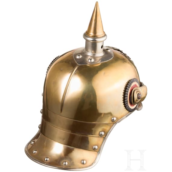 Helm M 1904 f&uuml;r Mannschaften im K&ouml;niglich S&auml;chsischen Karabinier-Regiment (2. Schweres Regiment)