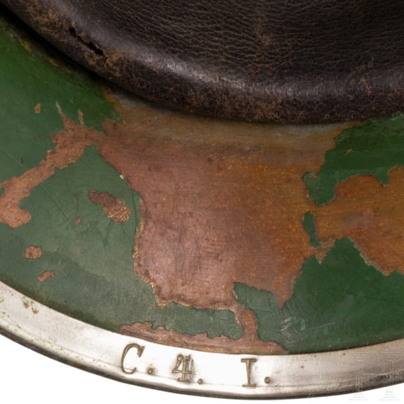Helm M 1904 f&uuml;r Mannschaften im K&ouml;niglich S&auml;chsischen Karabinier-Regiment (2. Schweres Regiment)