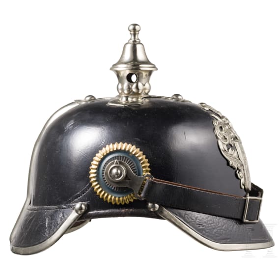 Helm f&uuml;r uniformierte Beamte der Stadt Leipzig um 1910