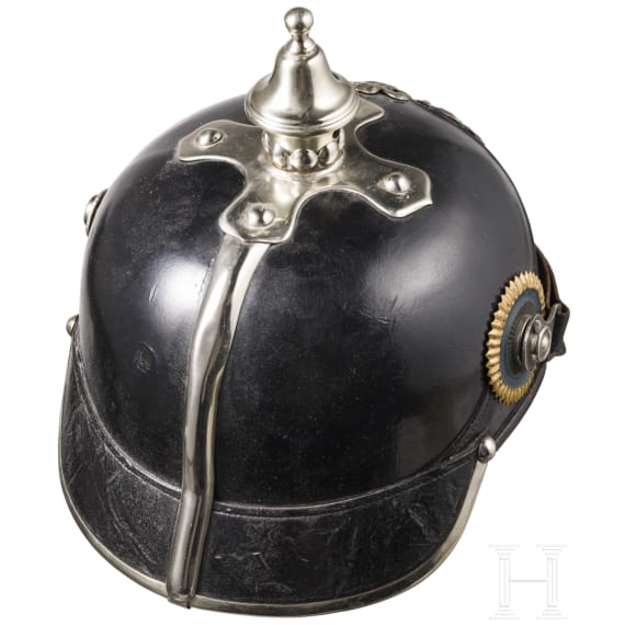 Helm f&uuml;r uniformierte Beamte der Stadt Leipzig um 1910