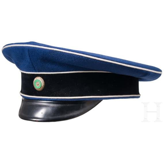 Schirmm&uuml;tze f&uuml;r Offiziere im K&ouml;niglich S&auml;chsischen Karabinier-Regiment, vor 1897