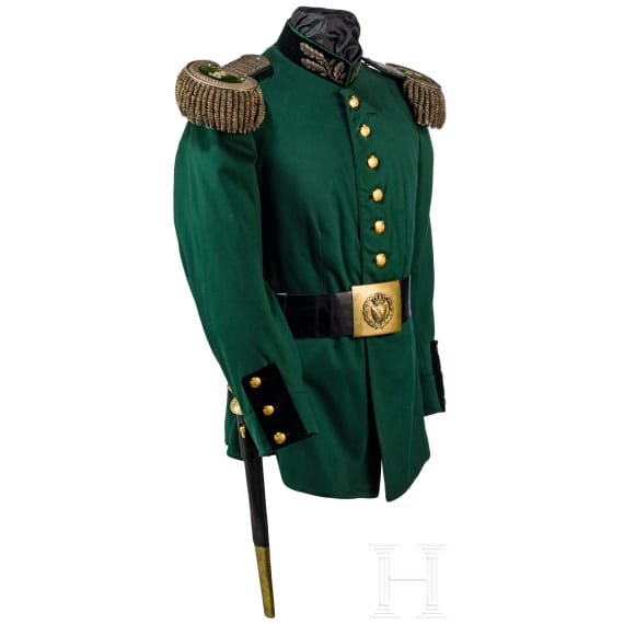 Uniform f&uuml;r h&ouml;here Forstbeamte im K&ouml;nigreich Sachsen, um 1910