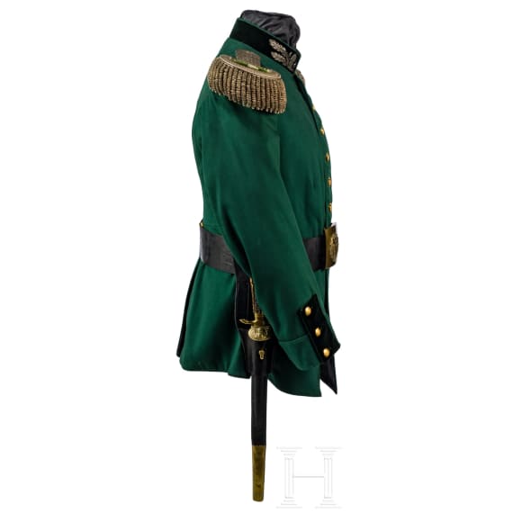Uniform f&uuml;r h&ouml;here Forstbeamte im K&ouml;nigreich Sachsen, um 1910
