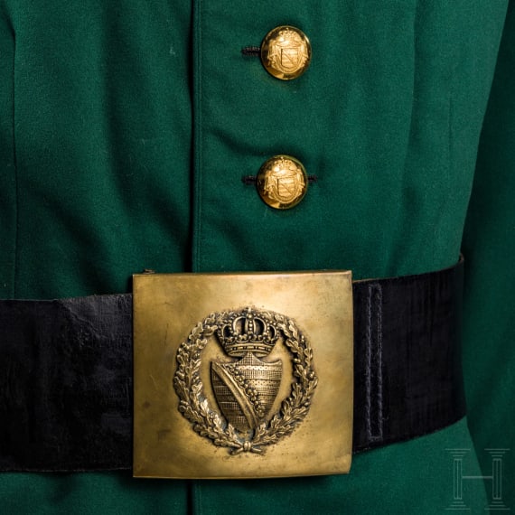 Uniform f&uuml;r h&ouml;here Forstbeamte im K&ouml;nigreich Sachsen, um 1910