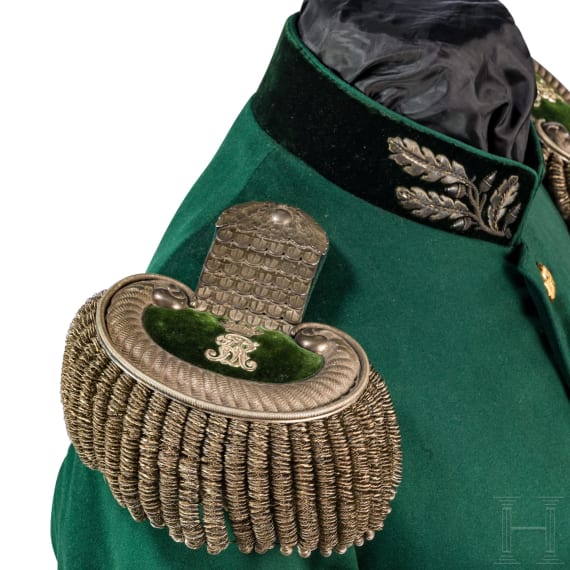 Uniform f&uuml;r h&ouml;here Forstbeamte im K&ouml;nigreich Sachsen, um 1910