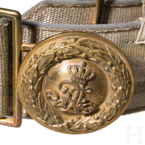 Zwei Feldbinden und ein Bandelier f&uuml;r Offiziere der s&auml;chsischen Armee, um 1900