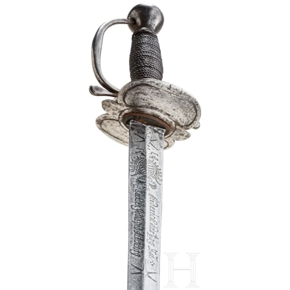 An officers&rsquo; swords from the reign of Duke Frederick II of Saxe-Gotha-Altenburg, 1693&ndash;1732