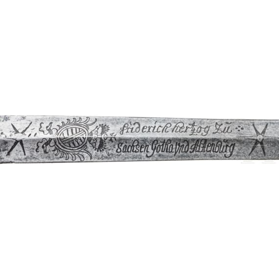 An officers&rsquo; swords from the reign of Duke Frederick II of Saxe-Gotha-Altenburg, 1693&ndash;1732