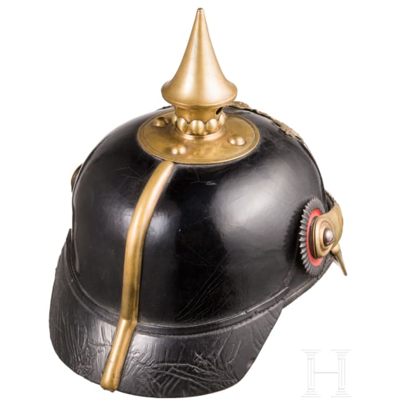 Helm f&uuml;r Mannschaften der berittenen Truppen, um 1890