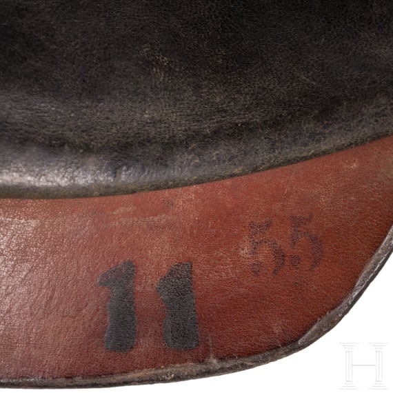 Helm f&uuml;r Mannschaften der berittenen Truppen, um 1890