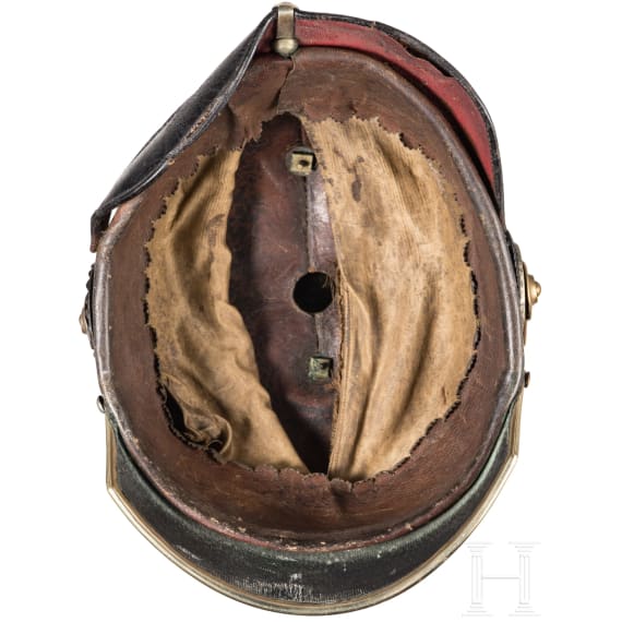 Helm f&uuml;r Offiziere im Dragoner-Regiment &bdquo;K&ouml;nigin Olga&ldquo; (1. W&uuml;rttembergisches) Nr. 25, um 1900