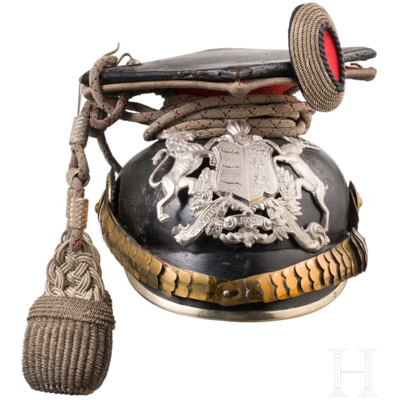 Tschapka f&uuml;r Offiziere im Ulanen-Regiment K&ouml;nig Karl (1. W&uuml;rttembergisches) Nr. 19, um 1900