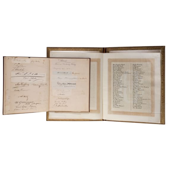 Otto F&uuml;rst von Bismarck (1815 - 1898) - Gl&uuml;ckwunschadresse der &bdquo;Deutschen am La Plata&ldquo; zu seinem 77. Geburtstag 1892