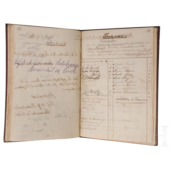 Otto F&uuml;rst von Bismarck (1815 - 1898) - Gl&uuml;ckwunschadresse der &bdquo;Deutschen am La Plata&ldquo; zu seinem 77. Geburtstag 1892