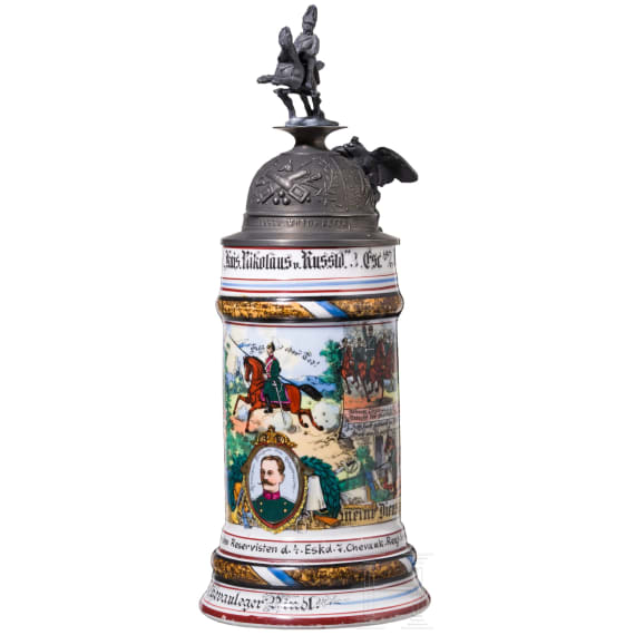 Reservistenkrug des K&ouml;niglich Bayerischen 1. Chevaulegers-Regiment &bdquo;Kaiser Nikolaus von Russland"