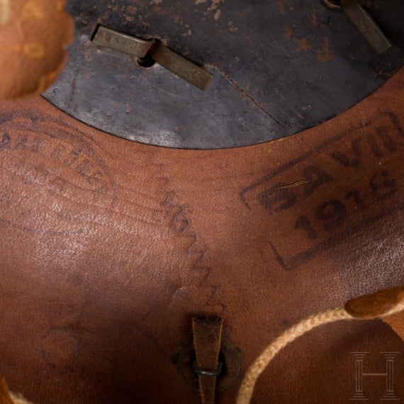 Helm M 1915 f&uuml;r Mannschaften der Linieninfanterie, datiert 1916