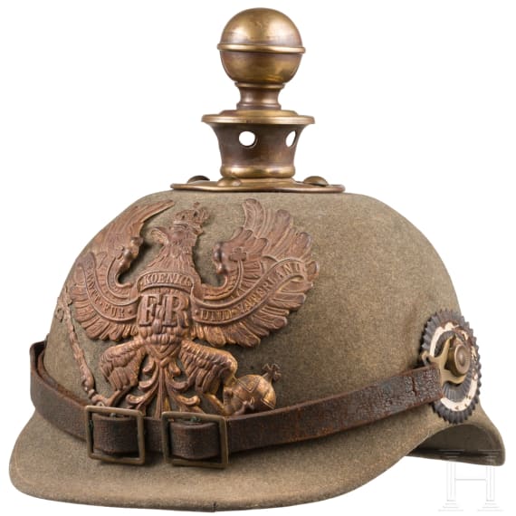 Ersatzhelm aus Filz f&uuml;r Mannschaften der Artillerie, um 1914