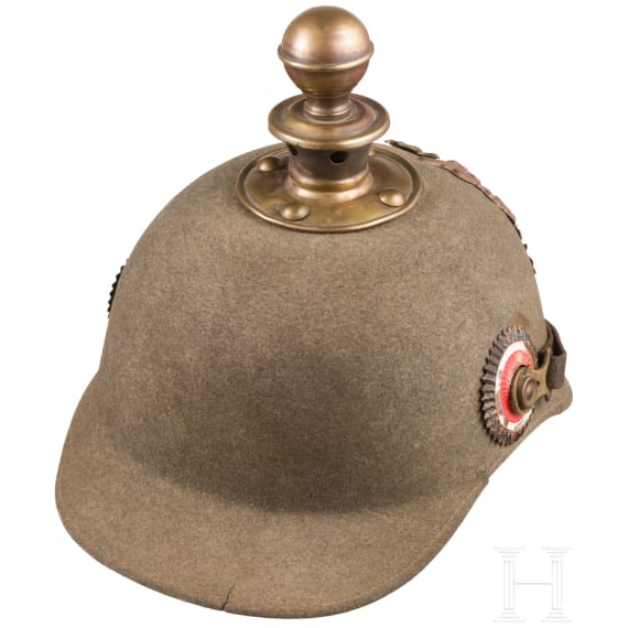 Ersatzhelm aus Filz f&uuml;r Mannschaften der Artillerie, um 1914