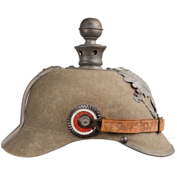 Ersatzhelm aus Filz f&uuml;r Mannschaften der Artillerie, datiert 1915