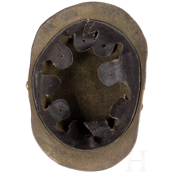 Ersatztschako aus Filz f&uuml;r preu&szlig;ische J&auml;ger, datiert 1915