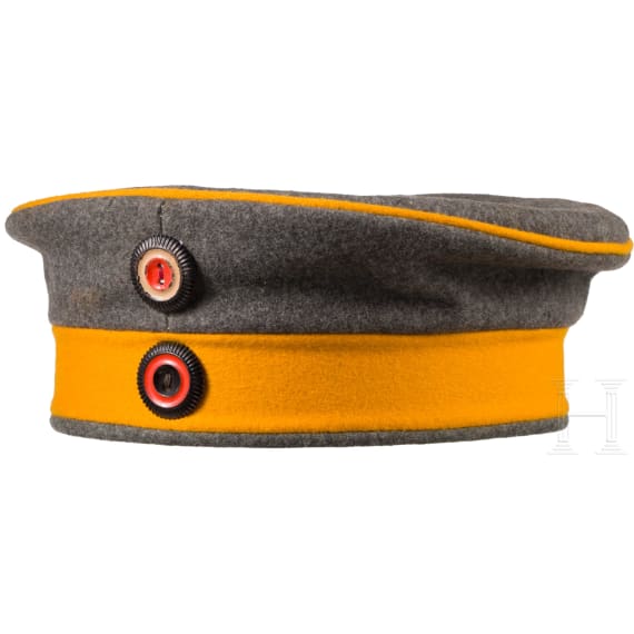 Feldgraue Feldm&uuml;tze M 1910 f&uuml;r Mannschaften im Ulanen-Regiment Nr. 20