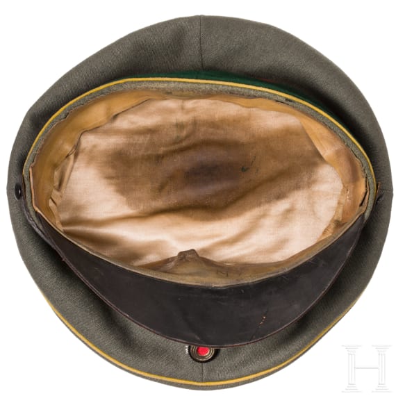 Two field-grey caps for hussars, circa 1914