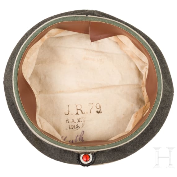 Three field caps for members of the 1st Leib-Hussars Regiment, from 1907 onwards