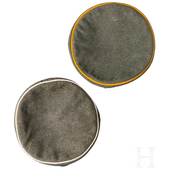 Five field caps for members of the cavalry, from 1907 onwards