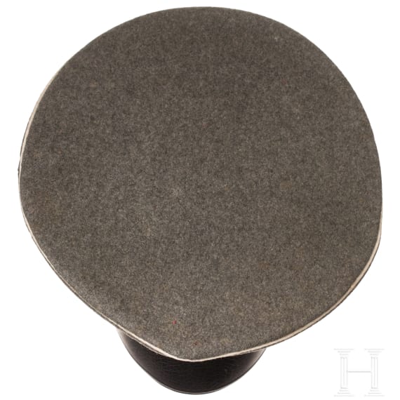 Two field-grey cavalry caps from the First World War