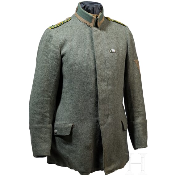 A field-grey tunic for NCO&acute;s in the 9th Prussian Hussar Regiment