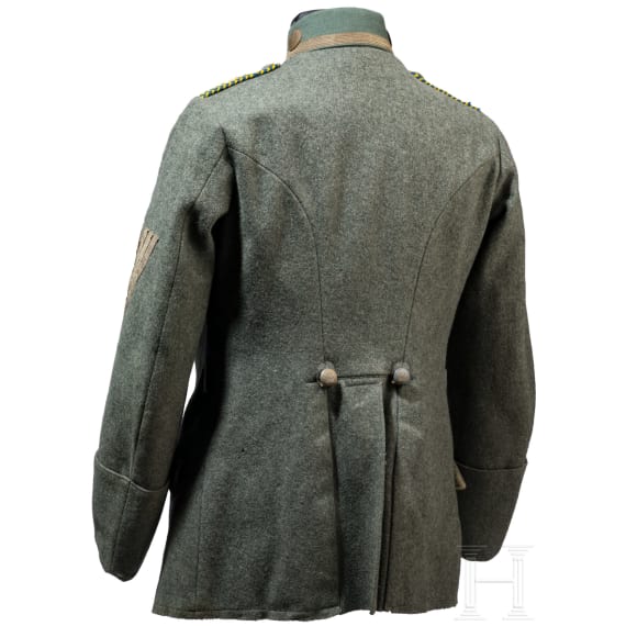 A field-grey tunic for NCO&acute;s in the 9th Prussian Hussar Regiment