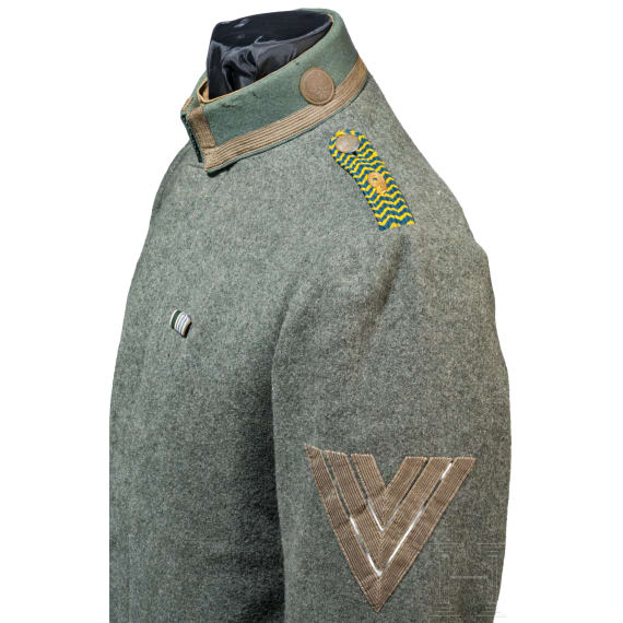 A field-grey tunic for NCO&acute;s in the 9th Prussian Hussar Regiment