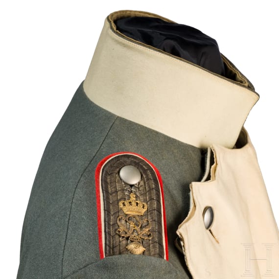 A field-grey ulanka for officers in the Royal Uhlan Regiment (1st Hanoverian) No. 13