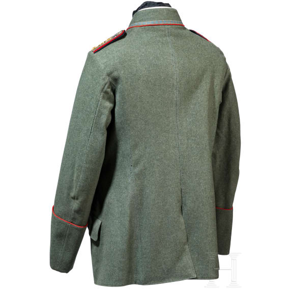 Field-gray short tunic, known as a &ldquo;Litewka,&rdquo; for a captain in the Royal Bavarian 3rd Engineer Battalion (Ingolstadt).