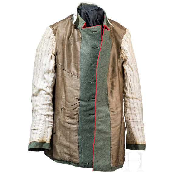 Field-gray short tunic, known as a &ldquo;Litewka,&rdquo; for a captain in the Royal Bavarian 3rd Engineer Battalion (Ingolstadt).