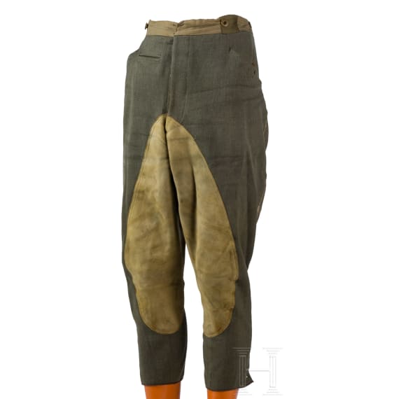 Field grey riding breeches for hussar officers, circa 1915