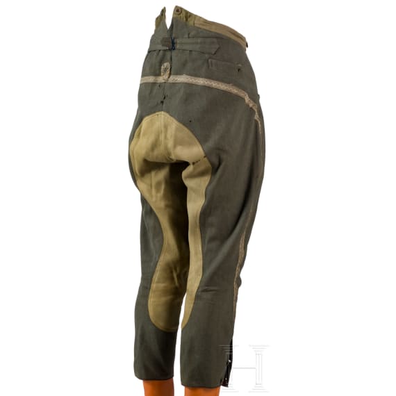 Field grey riding breeches for hussar officers, circa 1915