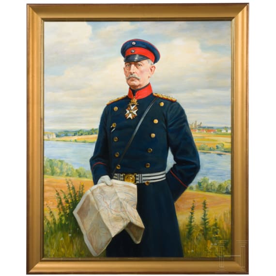 Portraitgem&auml;lde des Generalfeldmarschall Alfred Graf von Schlieffen