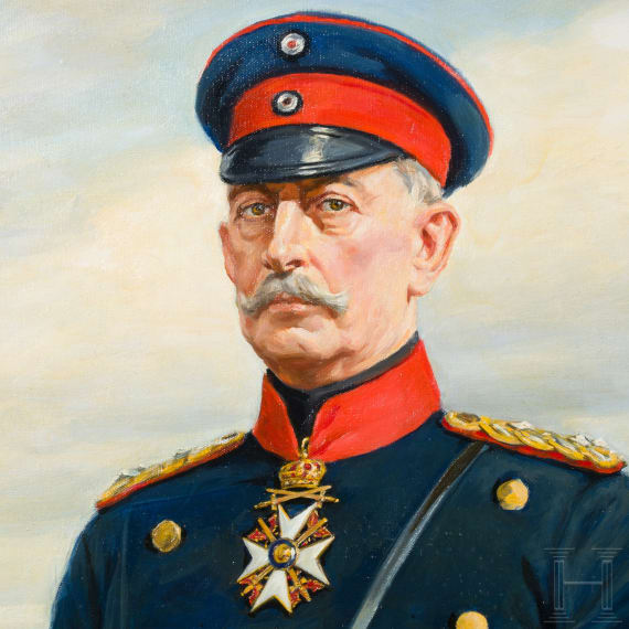 Portraitgem&auml;lde des Generalfeldmarschall Alfred Graf von Schlieffen