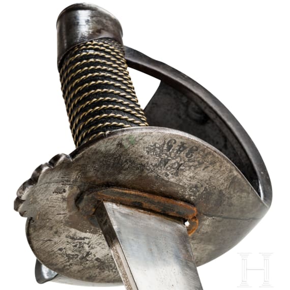 Preu&szlig;ischer Enters&auml;bel M 1852, Kammerst&uuml;ck mit Nr. &bdquo;345&ldquo;